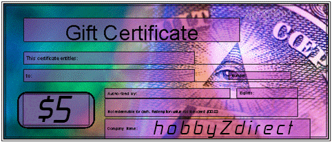 5 Dollar Gift Certificates