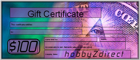 100 Dollar Gift Certificates