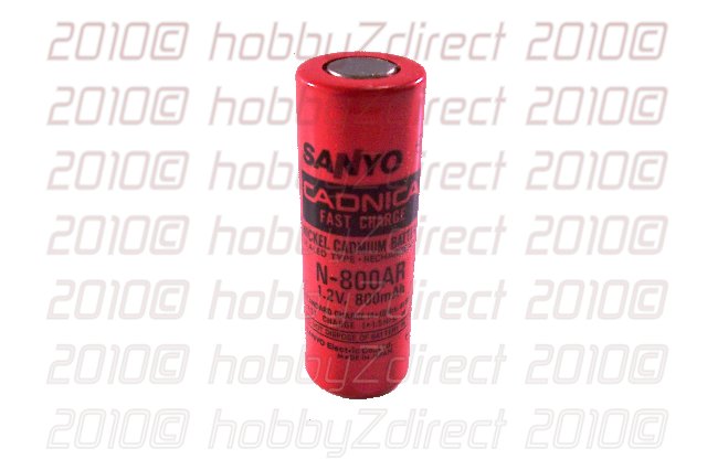 800 mAh Sanyo Cadnica Fast Charge NiCd A Battery N-800AR